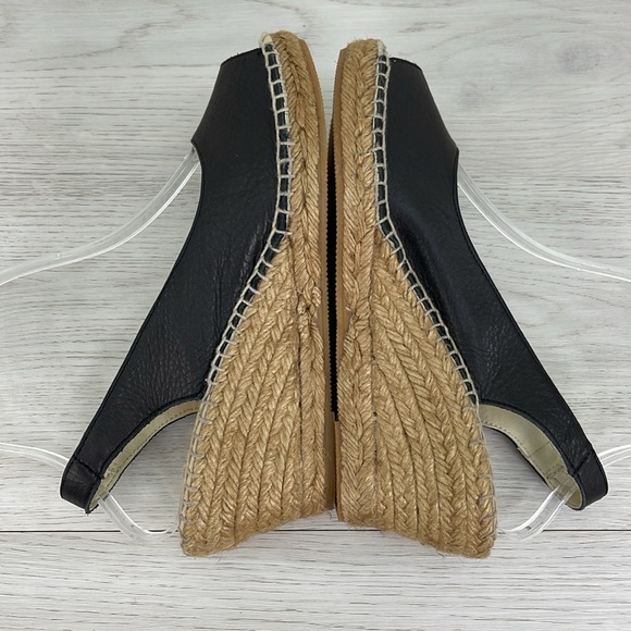 NWOT Fabiolas Espadrilles Black Leather Upper - Picture 5 of 11